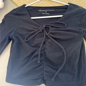 Aeropostale Black Cropped Top